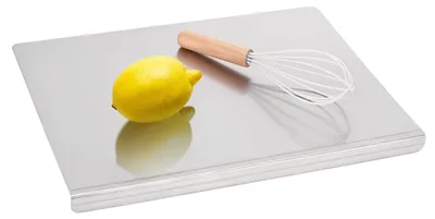 Immagine prodotto di Omgoods - Tagliere in acciaio inossidabile per la cucina, grande, 40 x 30 cm
