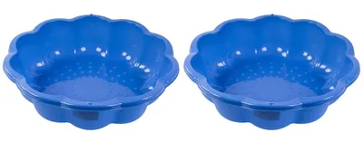 Image de 2x Bac à sable Fleur Pataugeoire Bac à sable Piscine pour enfants Plastique