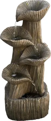 Produktbild von Köhko Gartenbrunnen 13015 in Calla Blüten Form Wasserfall