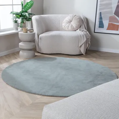 Image de Volero - Tapis rond en jute pour l'extérieur - Vivid Vert - Ø 240 cm
