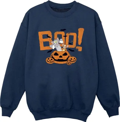 Produktbild von Tom & Jerry - "Halloween Boo!" Sweatshirt für Jungen BI38139 (104) (Marineblau)