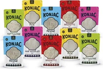 Produktbild von USUI Probier-Pack 8+2 gratis | Konjak in Form von Spaghetti, Penne, Fettuccine, Reis und Fadennudeln | 10 x 270 g