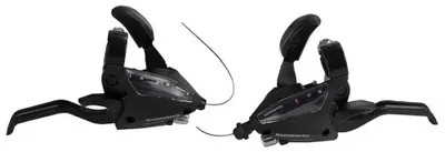 Produktbild von Shimano St-ef500 3x8s Schalthebel-set Silber Silber One Size