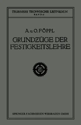 Produktbild von Grundzüge der Festigkeitslehre