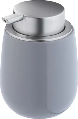 Obrázek produktu pro Dávkovač mýdla / mýdlová pumpa – keramika – doplňovatelný – do koupelny a kuchyně – šedý