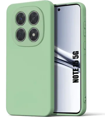 Image de Coque pour Xiaomi Redmi Note 15 5G/4G, Protection Silicone Liquide Ultra Slim Souple Mat Vert