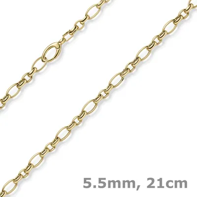 5-5mm-Phantasiearmband-aus-585-Gelbgold-21cm