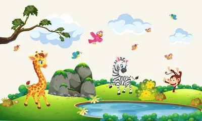Produktbild von Magnetische Heizkörpermatte Giraffe Zebra 60x100