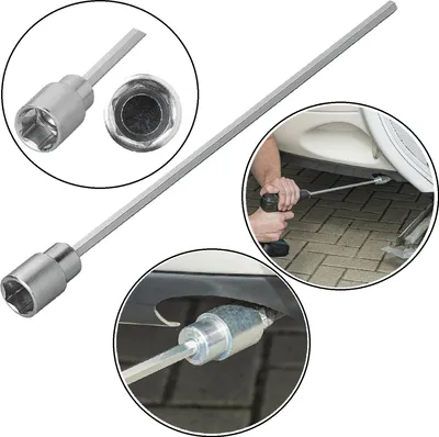 Produktbild von ProPlus 6-Kant Stecknuss-Kurbeladapter, 340 mm Länge, 19 mm Durchmesser, für Bohrmaschine und Akkuschrauber, universell