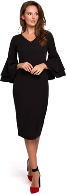 Produktbild von Makover Formelle Frauenkleider Olgan K002 schwarz M