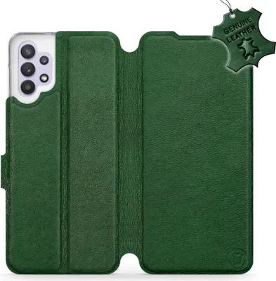 Produktbild von Echtleder Handyhülle für Galaxy A32 5G, Mobiwear Leather, Grün