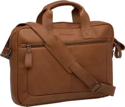Produktbild von New Looxs Radtasche Luko Leather Cognac 15 Zoll - elegante Bike-Office-Tasche