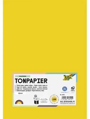 Immagine prodotto di folia Tonpapier, DIN A4, 130 g/qm, goldgelb
