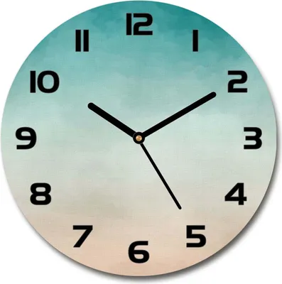 Produktbild von Wanduhr aus Glas 30fi Glasbild Glasuhr Gehärtetes Glas - schwarze-zeiger - Abstraction background