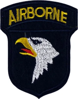 Produktbild von AIRBORN Militär-Emblem-Aufnäher zum Aufbügeln, dunkelblau