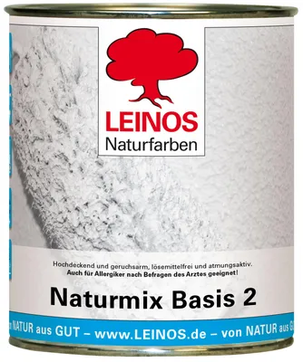 Produktbild von LEINOS Raummix Basis 2 Innenwandfarbe 0,75 l – hochdeckend, lösemittelfrei