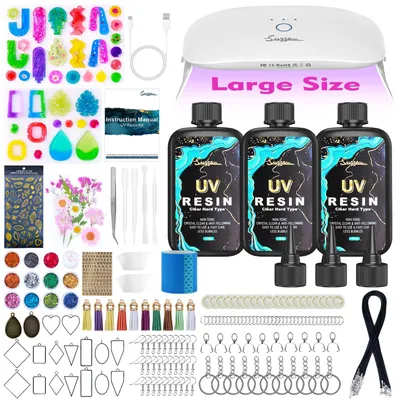UV-Hars-Set 300 g mit 30W Lampe, Formen & Werkzeug