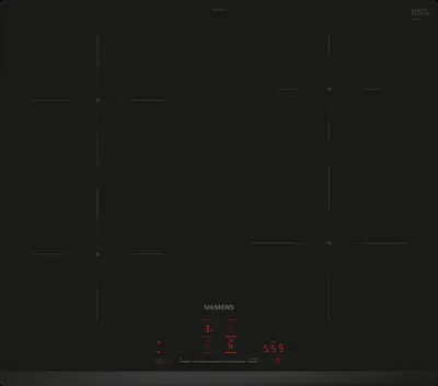 Produktbild von Siemens iQ100 EH631HEB1E Kochfeld Schwarz Eingebaut 60 cm Zone Induktionskochfeld 4 Zone(n)