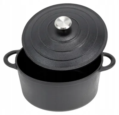 Produktbild von Gusseisen Kessel Topf 5,9L 28cm Induktion Ofen Gas