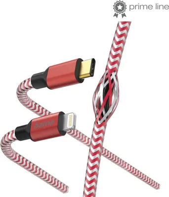 Produktbild von Hama Reflective, 1,5 m, Lightning, USB C, Männlich, Männlich, Rot