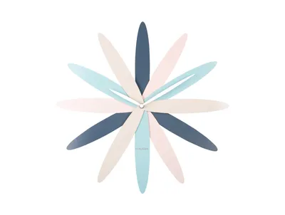 Produktbild von Karlsson – Wanduhr Bloom – Mehrfarbig