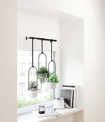 Produktbild von Umbra TRIFLORA Hängevase, Vasen, Hängepflanzgefäß, Fenster, Hängepflanzen, Küche, Wohnen, Weiß, 1011748-660