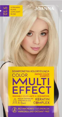 Zdjęcie produktu dla Szamponetka Koloryzująca Joanna Multi Effect Ultrajasny Blond 01.5