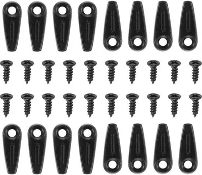 Produktbild von Fotolijstbevestigungsätze mit 100 Stück, schwarz, für das Aufhängen von Fotos und Zeichnungen.