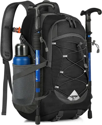 Obrázok produktu pre Batoh Wandelrugzak – cestovný batoh – pre outdoorové dobrodružstvá – skladací a ultralehký – 40 litrov – čierny
