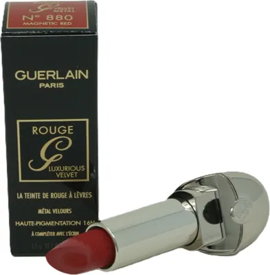 Produktbild von Guerlain Lippenstift Guerlain Lip Make-up Rouge G Luxurious Velvet Metal Lipstick 880 Magnetic Red
