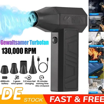 Produktbild von Electric Air Duster 130000RPM Turbo Fan Jet Fan Mini Gebläse Blower Turbofan