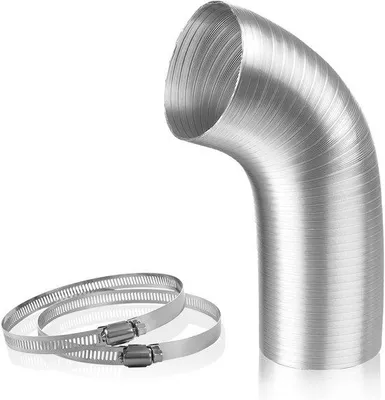 Produktbild von Famanu Ventilationskanal Aluminium 150mm x 2m - mit Schlauchschellen