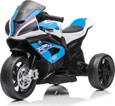 Zdjęcie produktu dla Dziecięcy motocykl elektryczny - BMW HP4 Mini - akumulator 6 V - od 2 do 5 lat - z reflektorami - niebieski