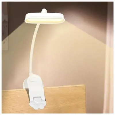 Zdjęcie produktu dla Lampka USB do czytania z regulacją kąta o 360°, elastyczna, z możliwością ładowania, z funkcją wyłączania w ciemności, dla miłośników książek, do łóżka, do biura, na podróże