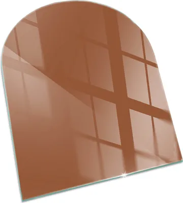 Produktbild von Farbe Braun – Glasbodenplatte für – Kaminofen – Kaminplatte Glas – Schutzglas – Funkenschutzplatte –Glasbodenplatte Feuerfeste – Hitzeschutzplatte – Bodenschutz aus Glas – 80x70 cm