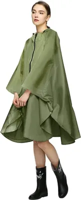 Produktbild von Wasserdichte Regenjacke, leicht, wiederverwendbar, ideal für Wanderungen – mit Kapuze und Tragetasche – für Damen und Herren, für Outdoor-Aktivitäten