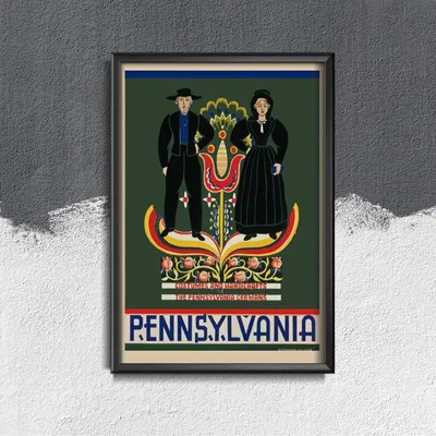 Produktbild von Poster - Canvas - Leinwand - 29,7 cm x 42 cm - Pennsylvania