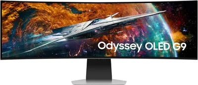 Produktbild von Samsung OLED-Monitor, 124 cm (49 Zoll), 5120x1440 (Dual QHD), 240 Hz, 0.03 ms GtG, QD-OLED, Mini DisplayPort, Micro HDMI, HDMI 2.1, 2x USB-C, Neo Quantum Prozessor Pro, IoT-Hub, Sprachassistenzdienste (Bixby, Alexa)