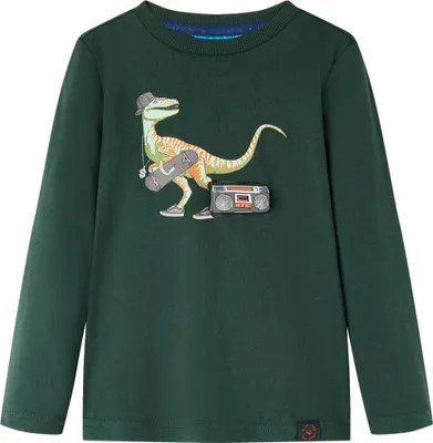 Produktbild von Kinder-Langarmshirt Dunkelgrün 92