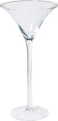 Produktbild von INNA-Glas Martiniglas - Cocktailglas Ivana auf Standfuß, Trichter - rund, klar, 50cm, Ø 25,5cm - XXL Glas - Deko Glas
