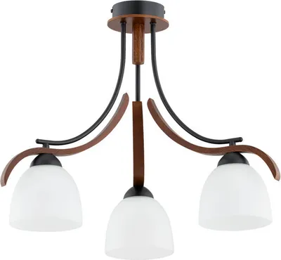 Zdjęcie produktu dla Lampa wisząca BARSUM złota 3xE14x10W metal wym:48x56x56cm IP20 Alfa