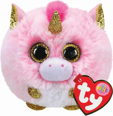 Obrázok produktu pre TY 42508 Fantasia Unicorn Puffies Plyšová hračka jednorožec, viacfarebná