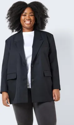 Produktbild von Noisy may Oversized Blazer NMMILLA mit Reverskragen, Schulterpolstern und 2-Knopf-Verschluss, Größe 52