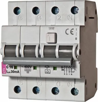 Produktbild von ETI FI/LS-Schalter KZS-4M B 3-pol+N B32A 30mA Typ A
