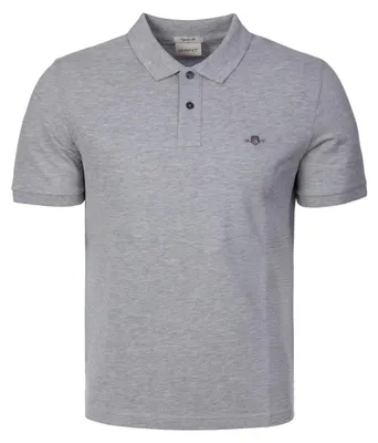 Obrázok produktu pre Gant slim fit polokošeľa s krátkym rukávom sivá