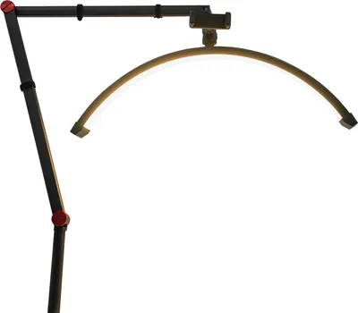 Immagine prodotto di Lampada LED a mezzaluna - Lampada da terra - Regolabile in modo continuo - Colori RGB - Telecomando - 220 V CC - Lampadina inclusa - Nero