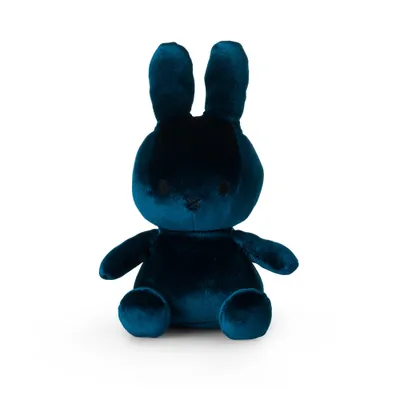 Produktbild von Miffy Samt-Plüschfigur (23cm) Kuscheltier Stofftier Hase Plüschtier blau