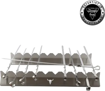 Produktbild von Spießleiste/Spießaufsatz/Schaschlik Grillaufsatz aus Edelstahl (300mm ohne Spieße)