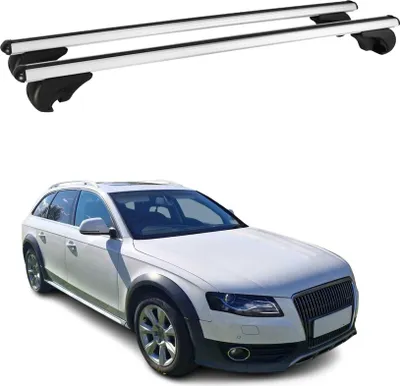 Produktbild von Dachträger Grundtäger für Audi A4 B8 Allroad 2009-2015 75kg Alu Silber 2 tlg