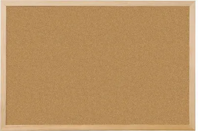 Produktbild von Q-Connect Korkplatte - 60 x 40 cm, Holzrahmen, braun